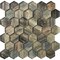 Apollo Tile Blue Wood Look Hexagon 4.83 sq.ft 11.8 in. x11.8 in. Glass Subway Tile, 5PK APLSRA9902EC51 - alternate 1